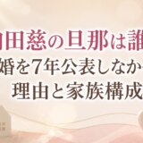 内田慈の旦那は誰?結婚を7年公表しなかった理由と家族構成