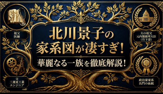 北川景子の家系図が凄すぎ！華麗なる一族を徹底解説！