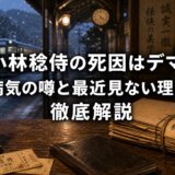 小林稔侍の死因はデマ?病気の噂と最近見ない理由を徹底解説