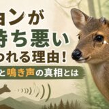 キョンが気持ち悪いと言われる理由!眼下腺と鳴き声の真相とは