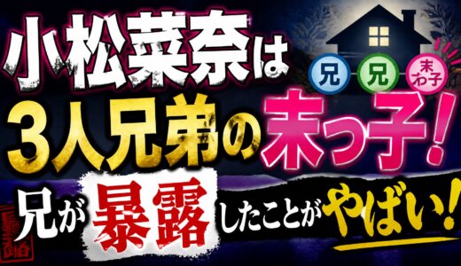 小松菜奈は3人兄弟の末っ子！兄が暴露したことがやばい！