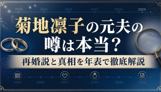 菊地凛子の元夫の噂は本当？再婚説と真相を年表で徹底解説