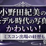 小野田紀美のモデル時代の写真がかわいい！ミスコン出場の経歴も