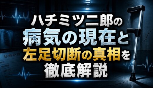 ハチミツ二郎の病気の現在と左足切断の真相を徹底解説