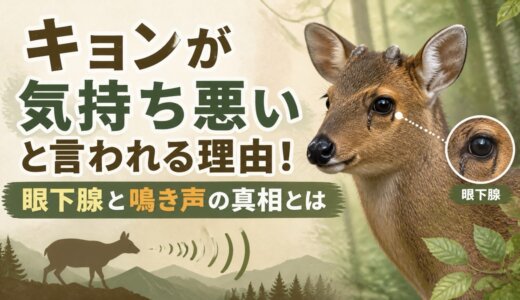 キョンが気持ち悪いと言われる理由！眼下腺と鳴き声の真相とは